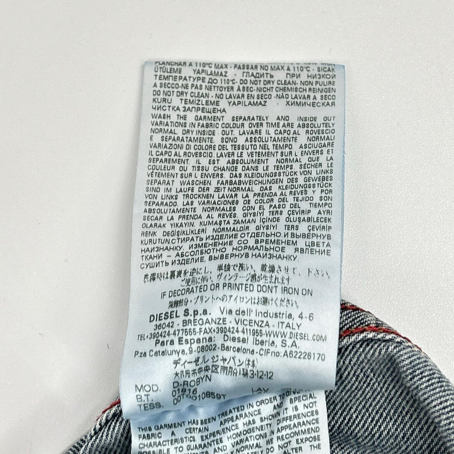 DIESEL Indigo Blue Denim Jacket Size L