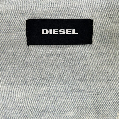 DIESEL Distressed Indigo Denim Jacket Size L