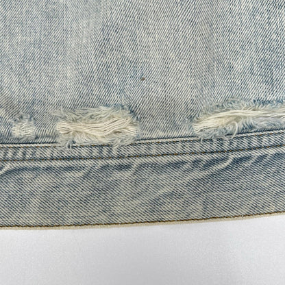 DIESEL Distressed Indigo Denim Jacket Size L