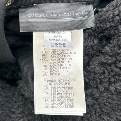 DIESEL BlackGold Full-Zip Reversible Jacket Black Size L