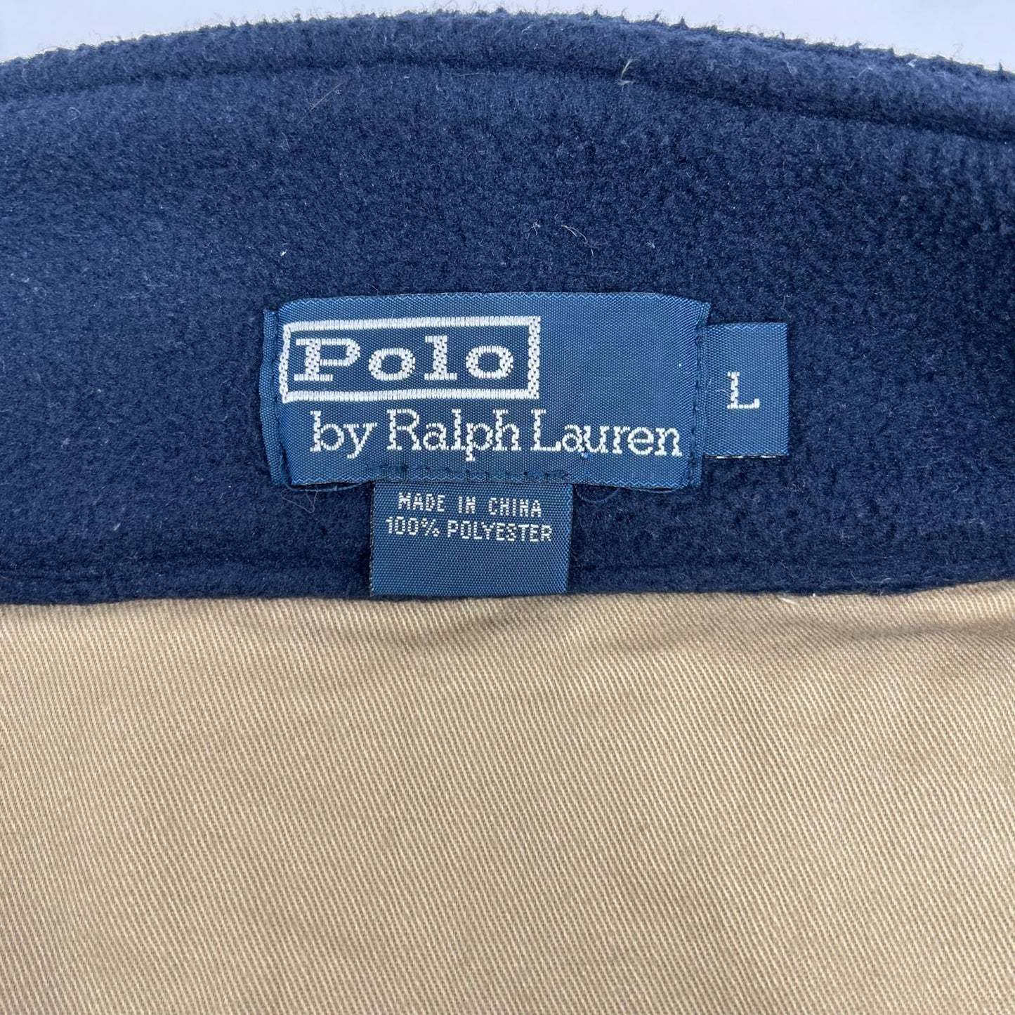 RALPHLAUREN 90s Navy Fleece Half-Zip Jacket Size L
