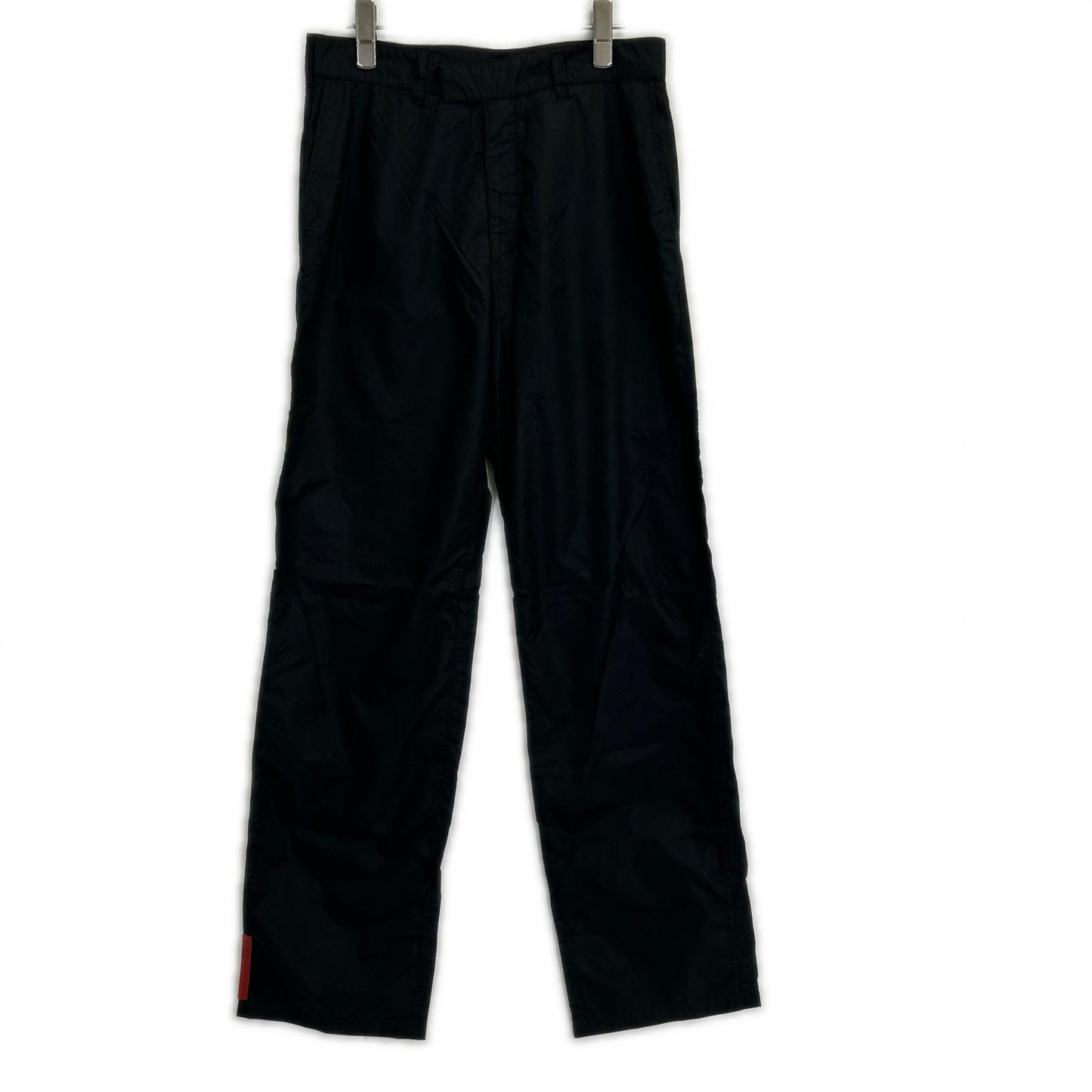 PRADA SPORT Black Gimmick Nylon Pants Size 44