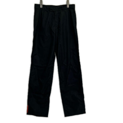 PRADA SPORT Black Gimmick Nylon Pants Size 44