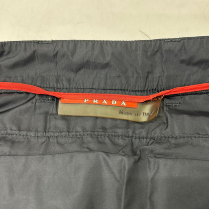PRADA SPORT Black Gimmick Nylon Pants Size 44