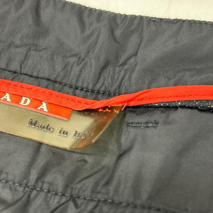 PRADA SPORT Black Gimmick Nylon Pants Size 44