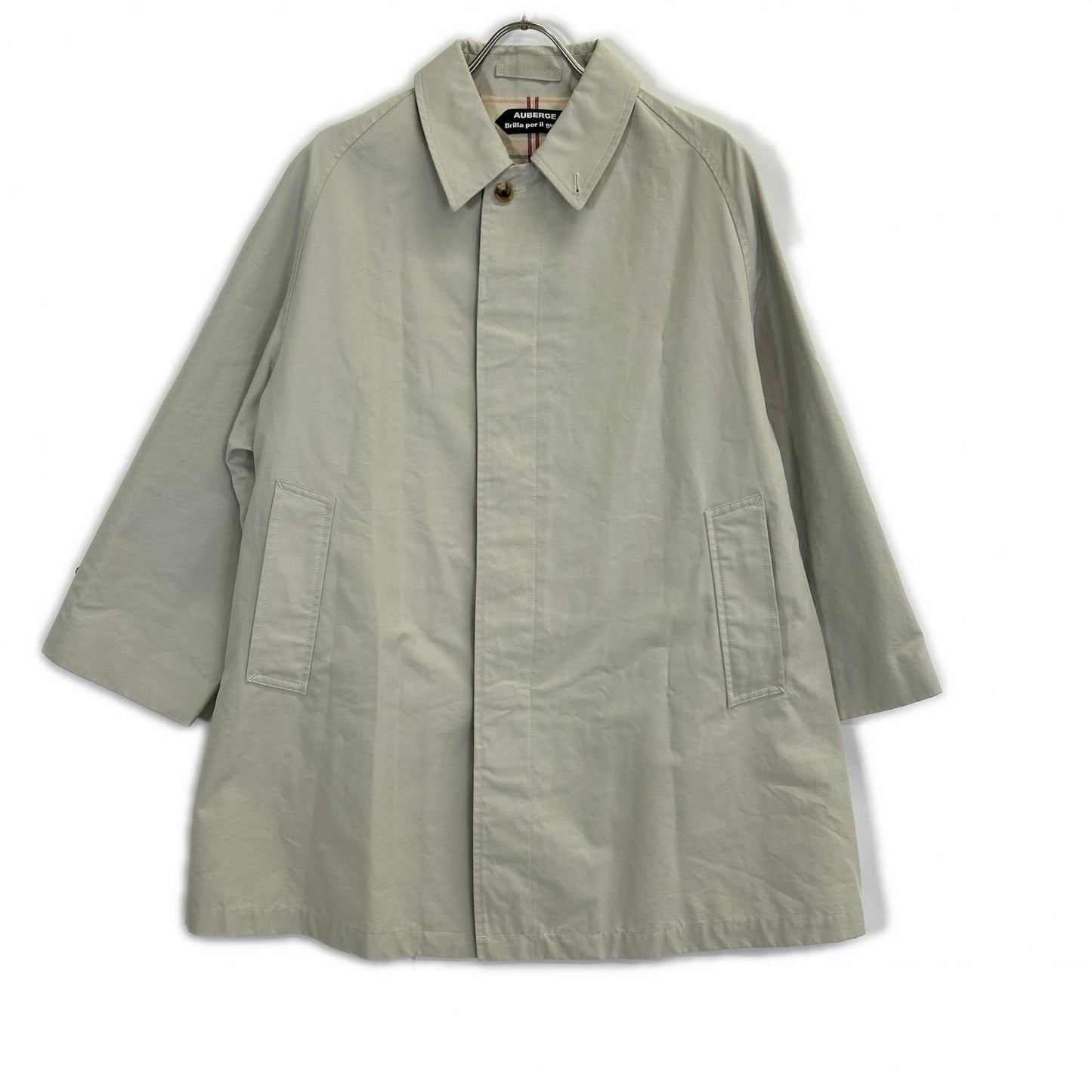 AUBERGE Brilla per il gusto Single Raglan Coat Beige Size 38