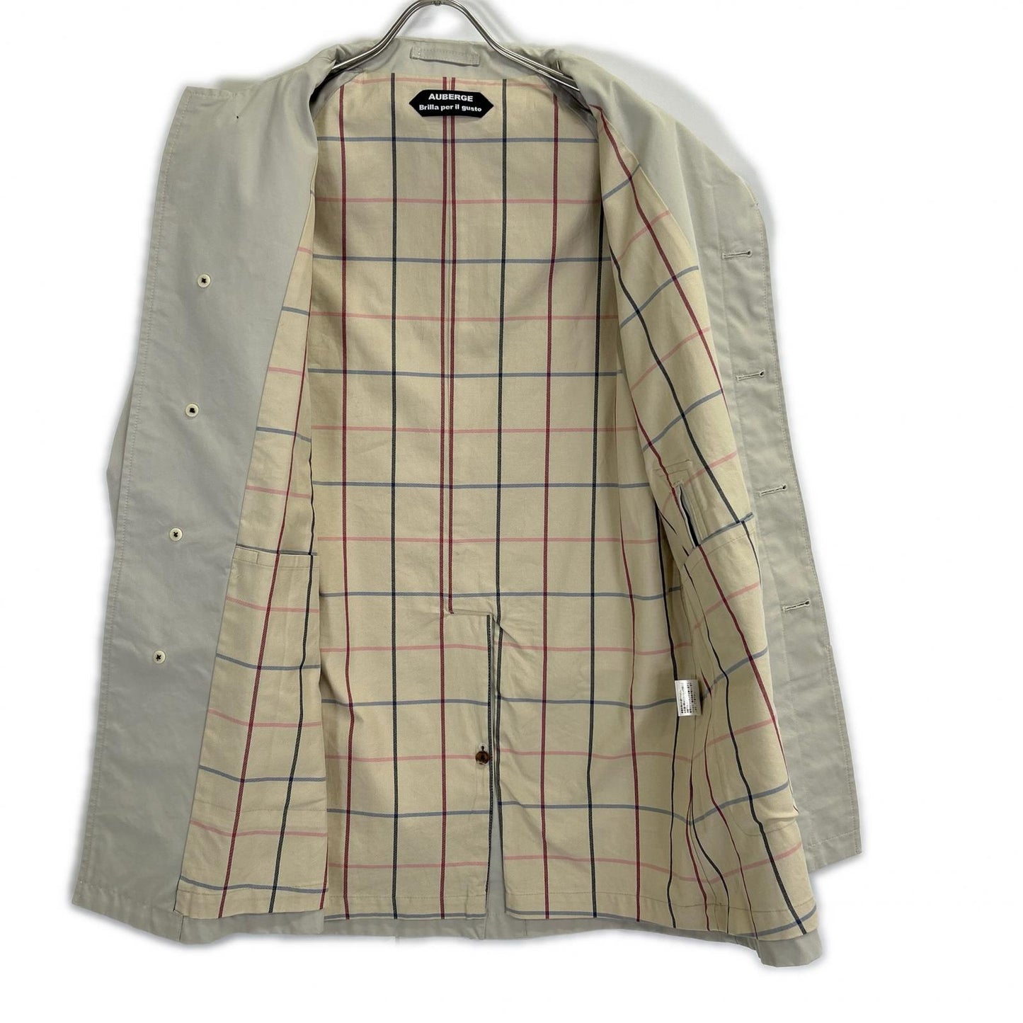 AUBERGE Brilla per il gusto Single Raglan Coat Beige Size 38