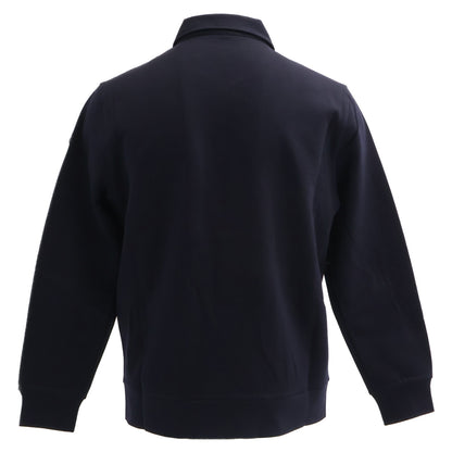 MONCLER FELPA CON ZIP Cotton Half-Zip Sweatshirt Navy Size S