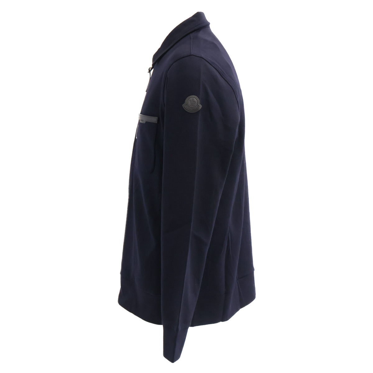 MONCLER FELPA CON ZIP Cotton Half-Zip Sweatshirt Navy Size S