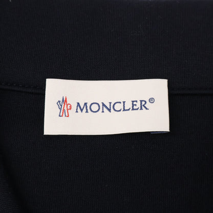 MONCLER FELPA CON ZIP Cotton Half-Zip Sweatshirt Navy Size S
