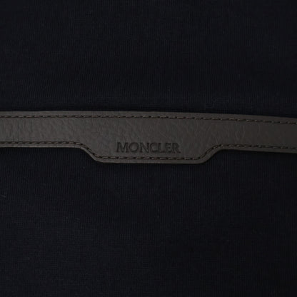 MONCLER FELPA CON ZIP Cotton Half-Zip Sweatshirt Navy Size S