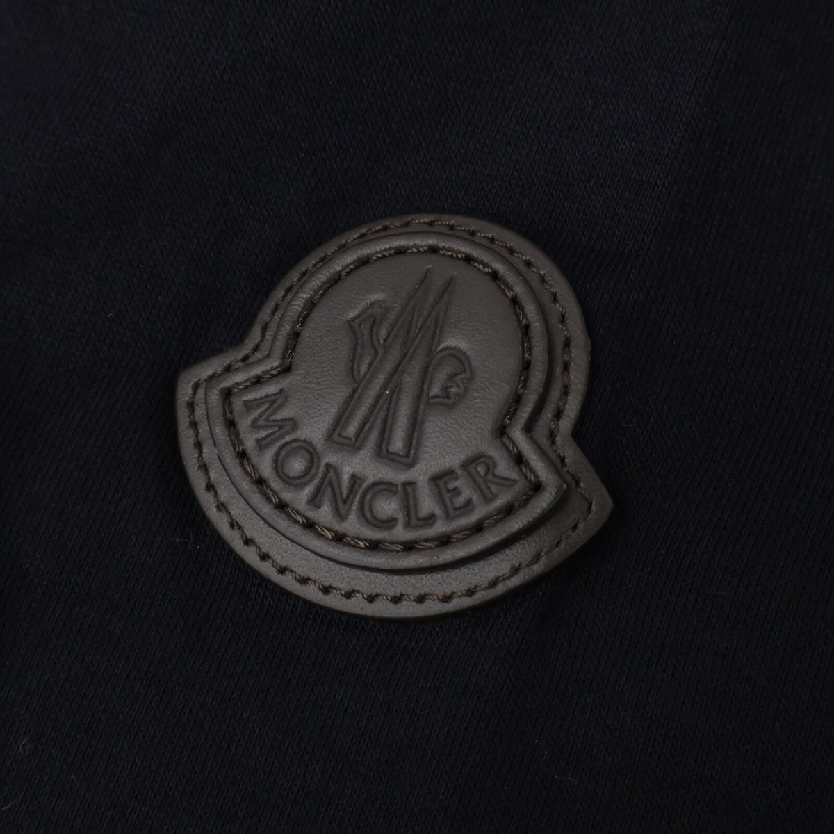 MONCLER FELPA CON ZIP Cotton Half-Zip Sweatshirt Navy Size S