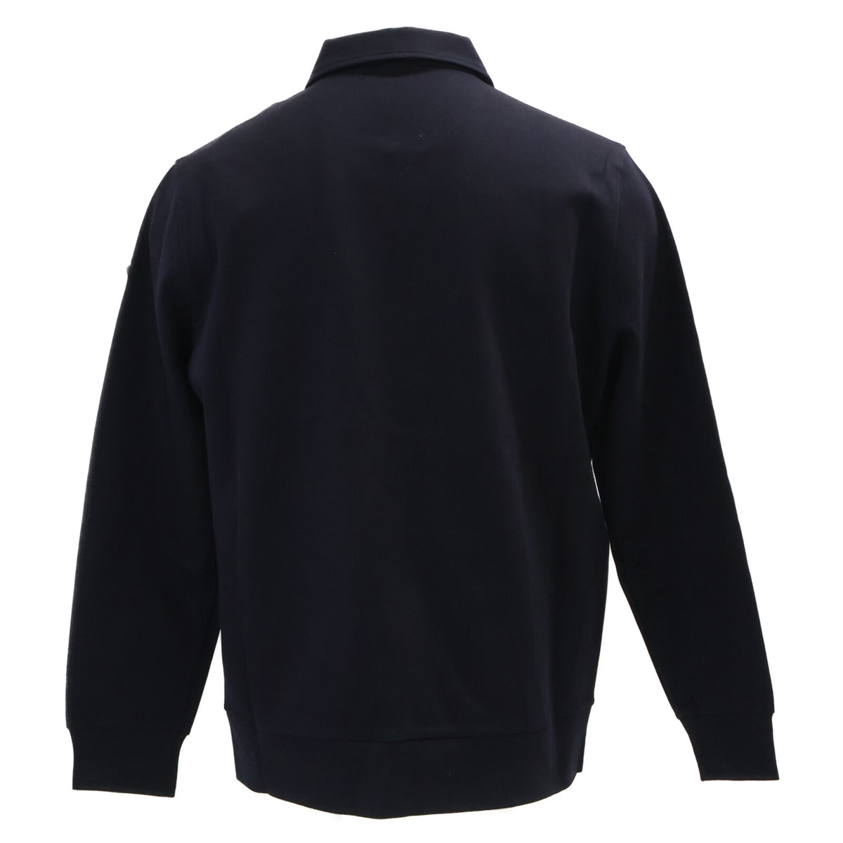 MONCLER FELPA CON ZIP Cotton Half-Zip Sweatshirt Navy Size M