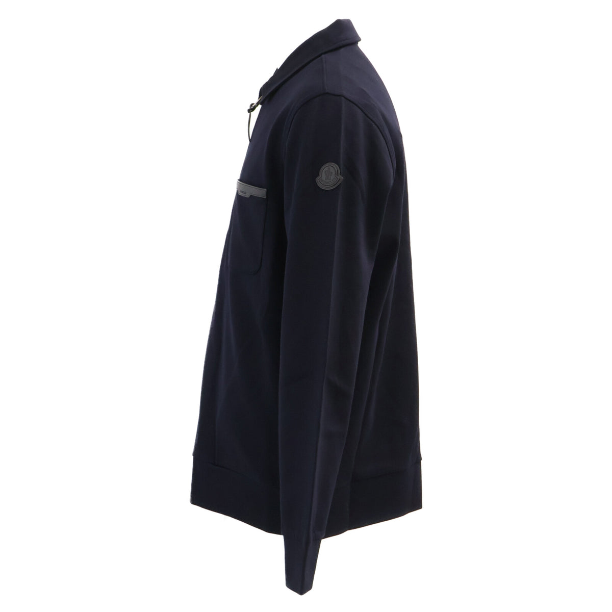 MONCLER FELPA CON ZIP Cotton Half-Zip Sweatshirt Navy Size M