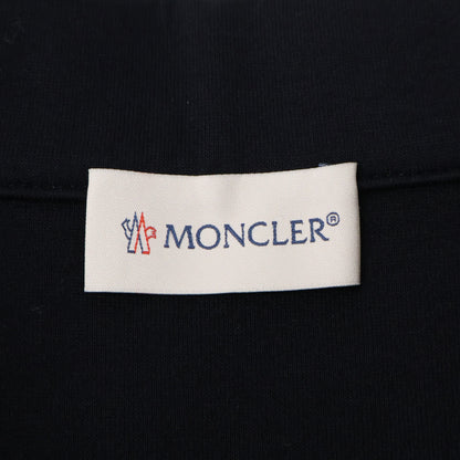 MONCLER FELPA CON ZIP Cotton Half-Zip Sweatshirt Navy Size M