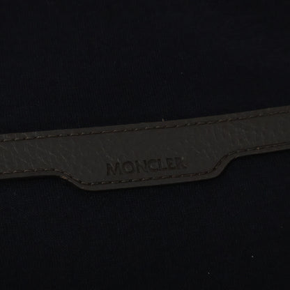 MONCLER FELPA CON ZIP Cotton Half-Zip Sweatshirt Navy Size M