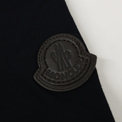 MONCLER FELPA CON ZIP Cotton Half-Zip Sweatshirt Navy Size M