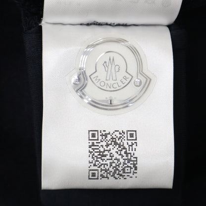 MONCLER FELPA CON ZIP Cotton Half-Zip Sweatshirt Navy Size M