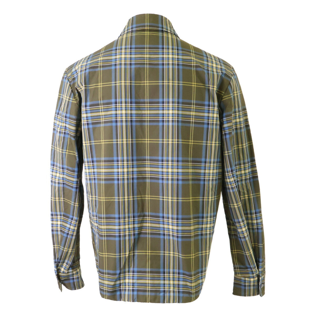 MONCLER CAMICIA Zip Nylon Shirt Jacket Blue Green Size S