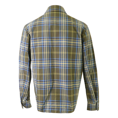 MONCLER CAMICIA Zip Nylon Shirt Jacket Blue Green Size S