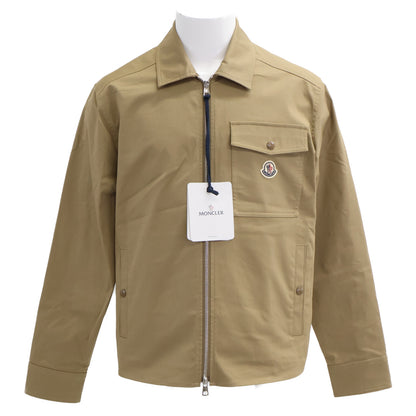 MONCLER Beige CAMICIA Zip-Up Jacket Size S
