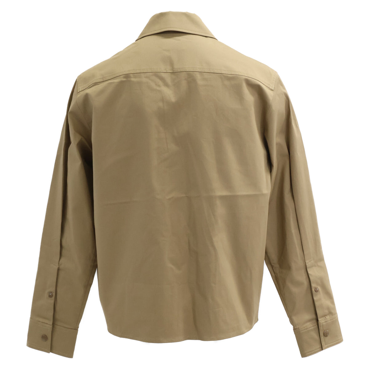 MONCLER Beige CAMICIA Zip-Up Jacket Size S