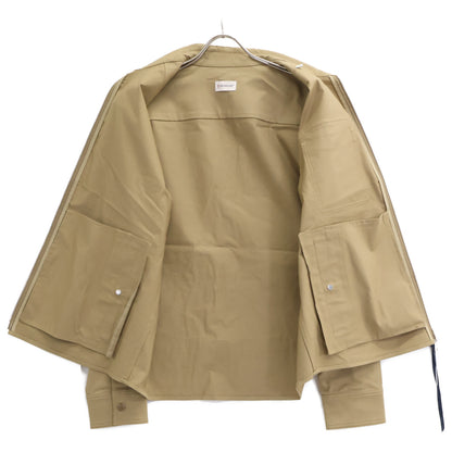 MONCLER Beige CAMICIA Zip-Up Jacket Size S