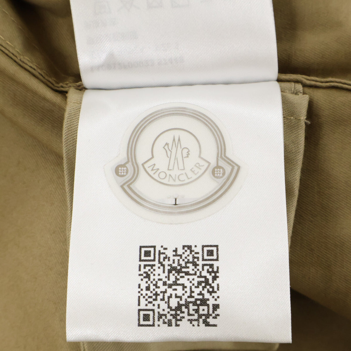 MONCLER Beige CAMICIA Zip-Up Jacket Size S