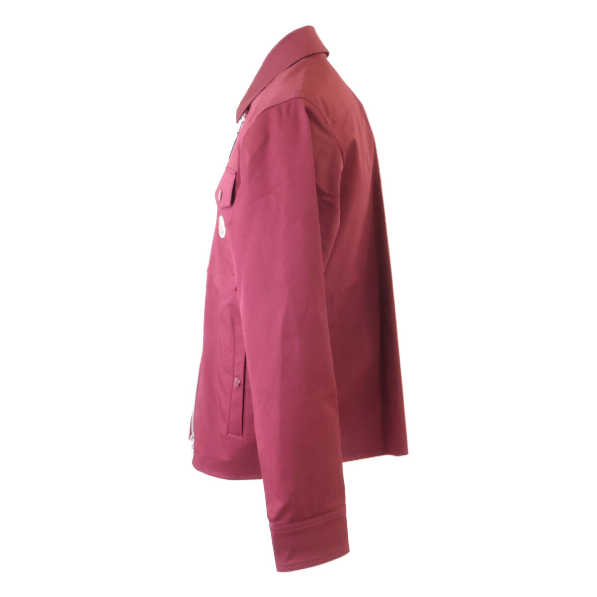 MONCLER Bordeaux CAMICIA Gabardine Zip Jacket Size S