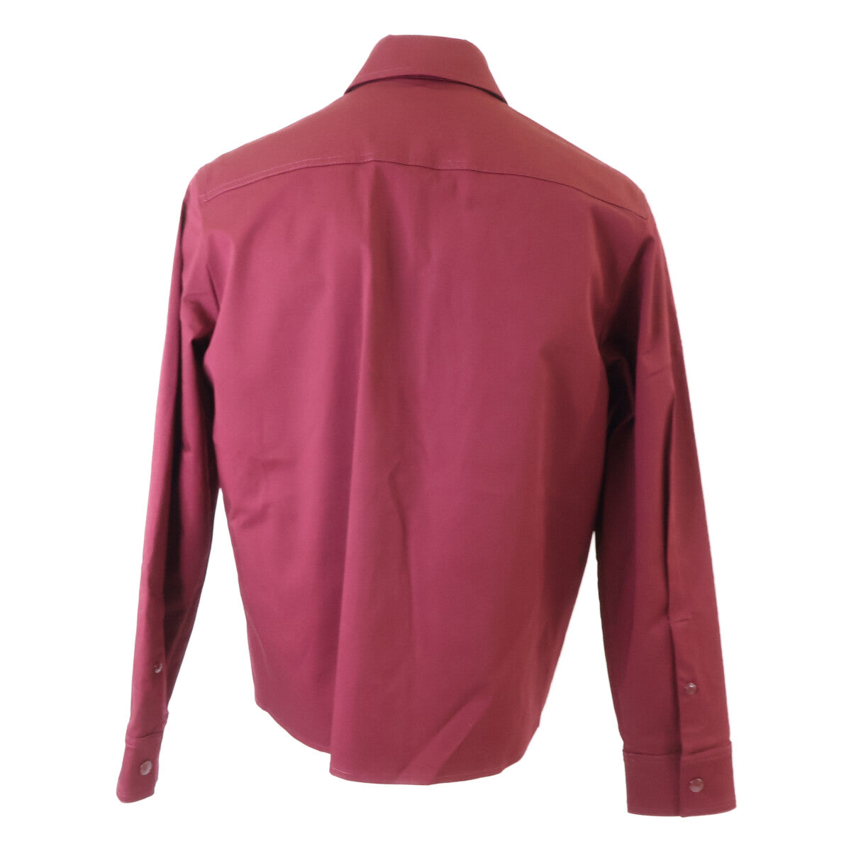MONCLER Bordeaux CAMICIA Gabardine Zip Jacket Size S