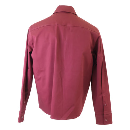 MONCLER Bordeaux CAMICIA Gabardine Zip Jacket Size S