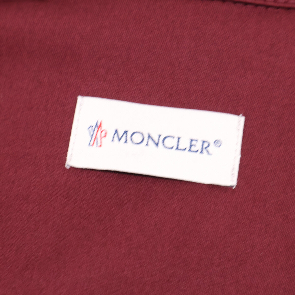 MONCLER Bordeaux CAMICIA Gabardine Zip Jacket Size S