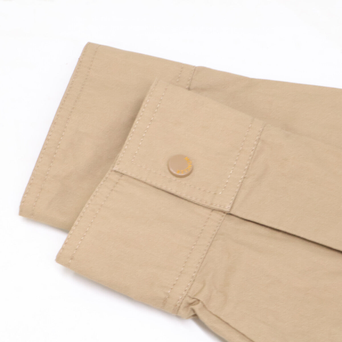 MONCLER 25 CAMICIA Cotton Zip-Up Shirt Jacket Beige Size M