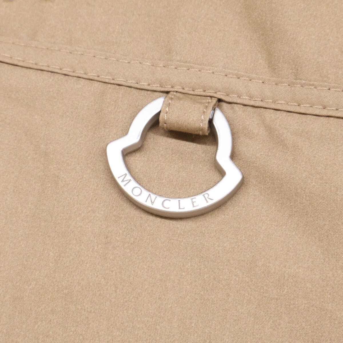 MONCLER 25 CAMICIA Cotton Zip-Up Shirt Jacket Beige Size M