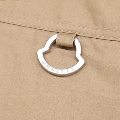 MONCLER 25 CAMICIA Cotton Zip-Up Shirt Jacket Beige Size M