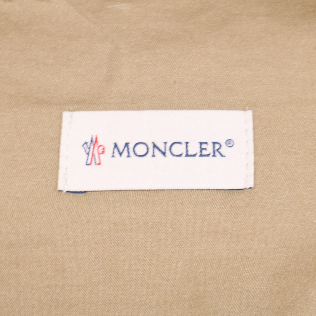 MONCLER 25 CAMICIA Cotton Zip-Up Shirt Jacket Beige Size M