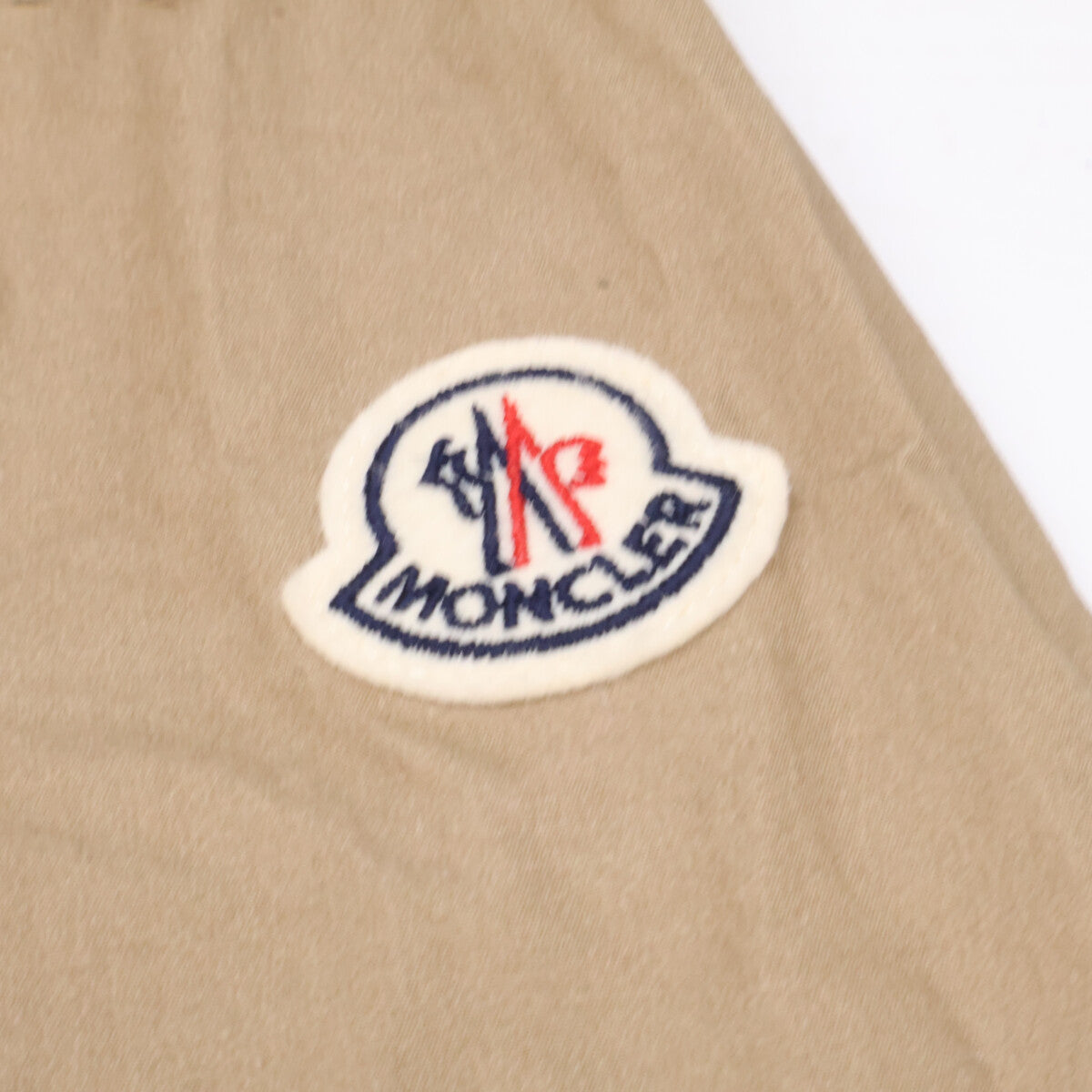 MONCLER 25 CAMICIA Cotton Zip-Up Shirt Jacket Beige Size M