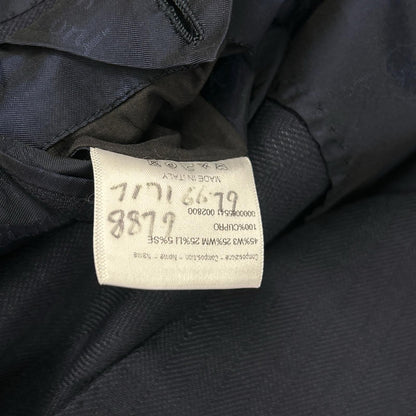Brioni Navy Wool Herringbone 2B Jacket Size 46