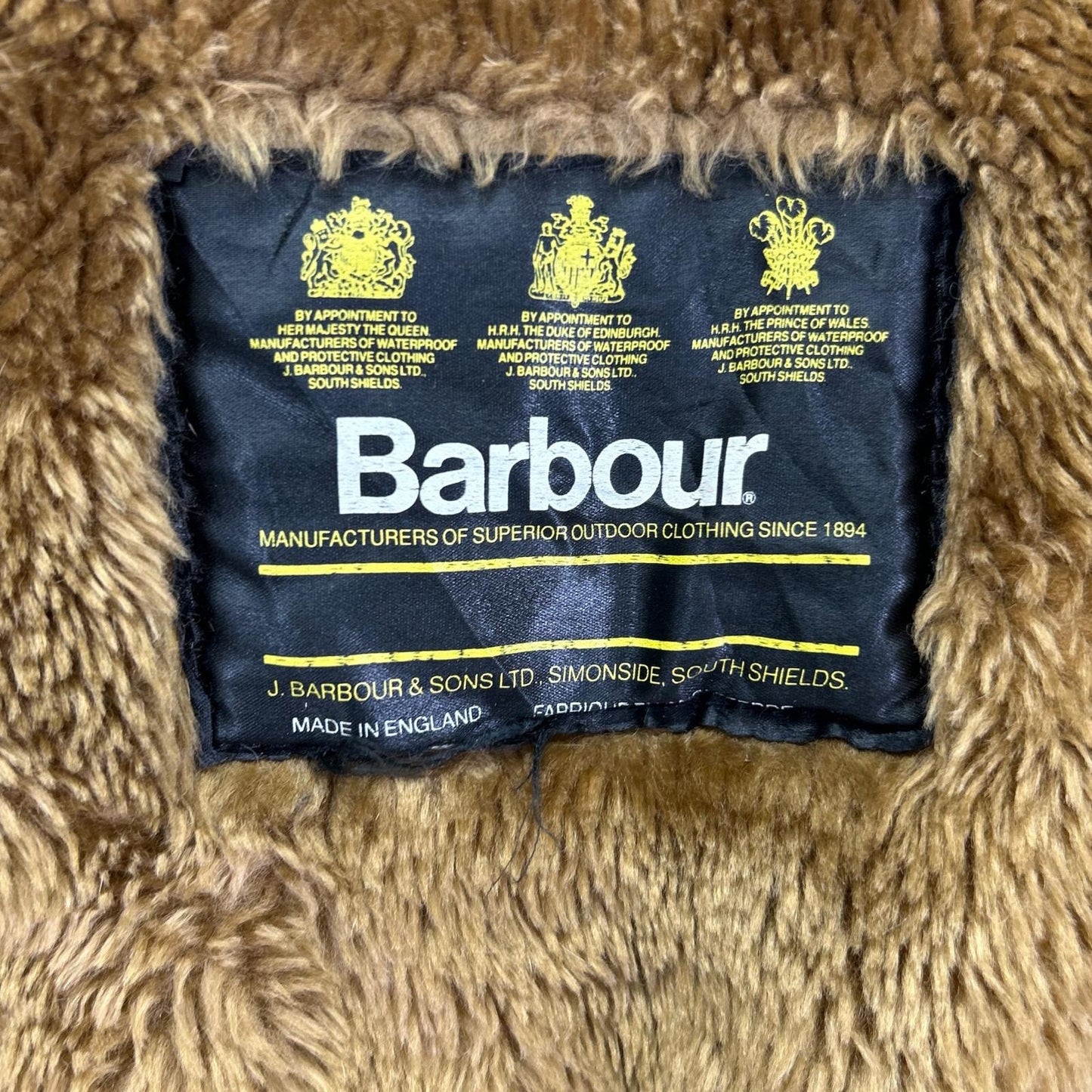 Barbour Brown Boa Fleece Liner Vest