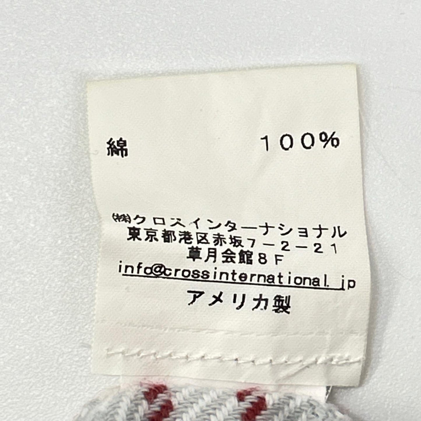 THOM BROWNE Red Gray Cotton Flannel Shirt Size 0