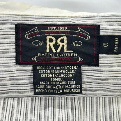 RRL 90s Three-Star Tag Striped Shirt Size S