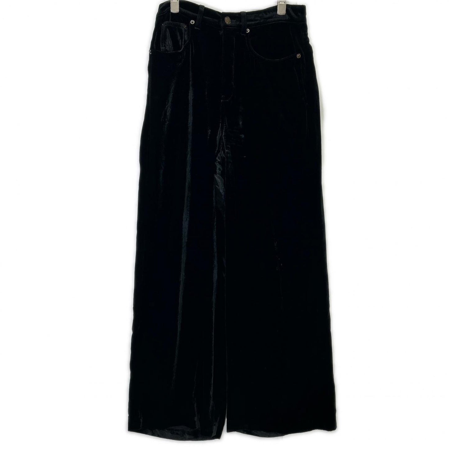 SAINT LAURENT PARIS 23AW Velvet Wide Pants Size 28