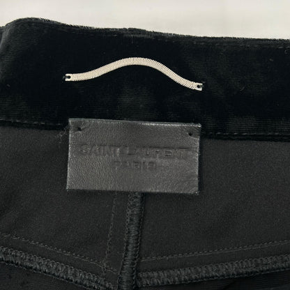 SAINT LAURENT PARIS 23AW Velvet Wide Pants Size 28