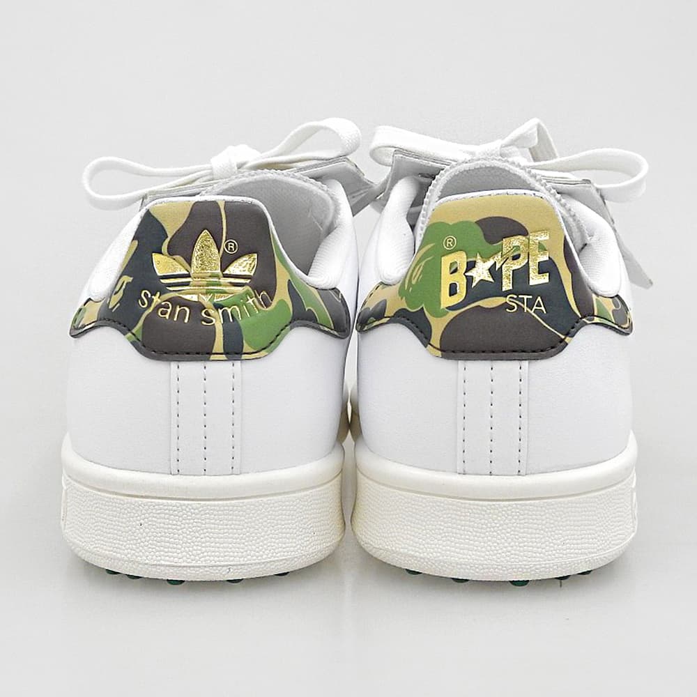 A BATHING APE Stan Smith Low Top Sneakers Size 7