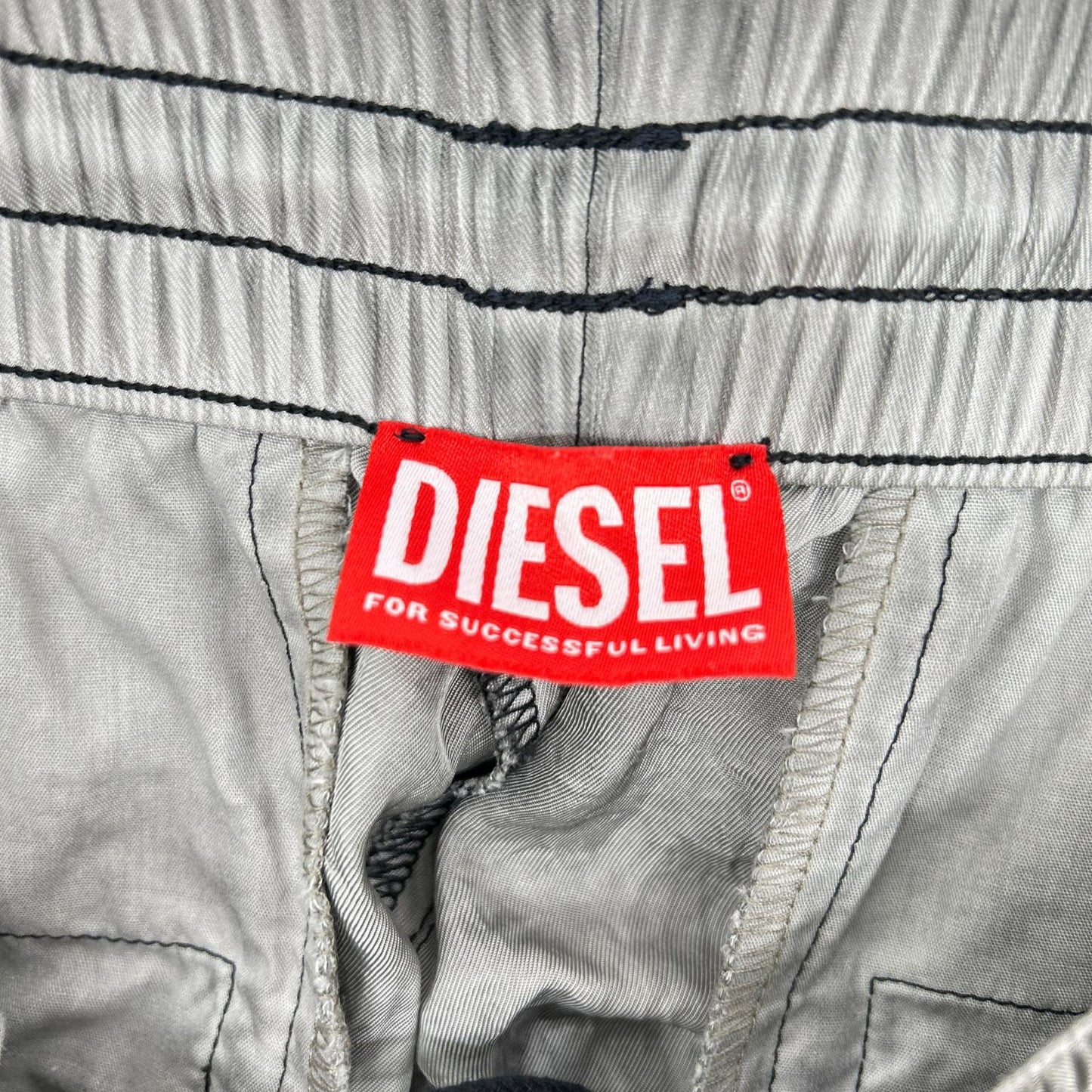 DIESEL P-LEON Garment Dye Acetate Twill Track Pants Sweatpants Size L