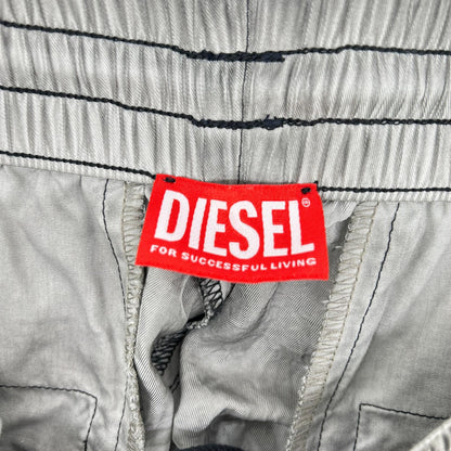 DIESEL P-LEON Garment Dye Acetate Twill Track Pants Sweatpants Size L