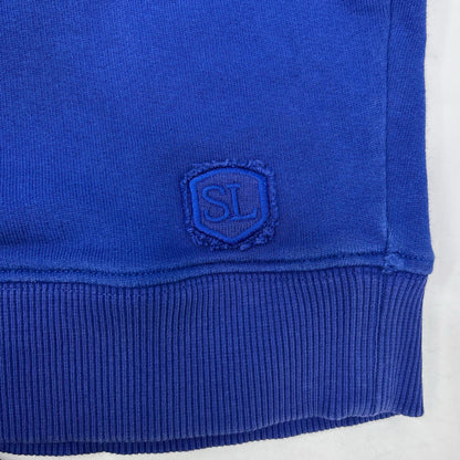 SAINT LAURENT PARIS Hedi Era Blue Pullover Hoodie Size S