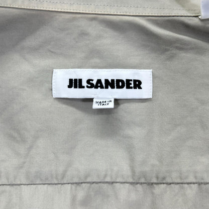 JILSANDER Gray Cotton Short Sleeve Shirt Size 38