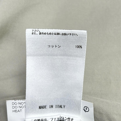 JILSANDER Gray Cotton Short Sleeve Shirt Size 38