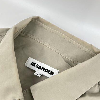 JILSANDER Gray Cotton Short Sleeve Shirt Size 38